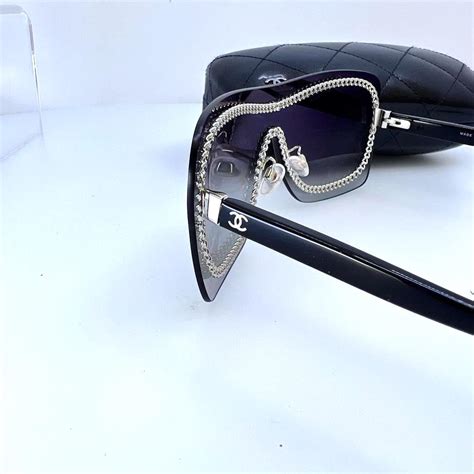 chanel 4243 sunglasses|CHANEL Rimless Shield Sunglasses 4243 Gradient Tortoise .